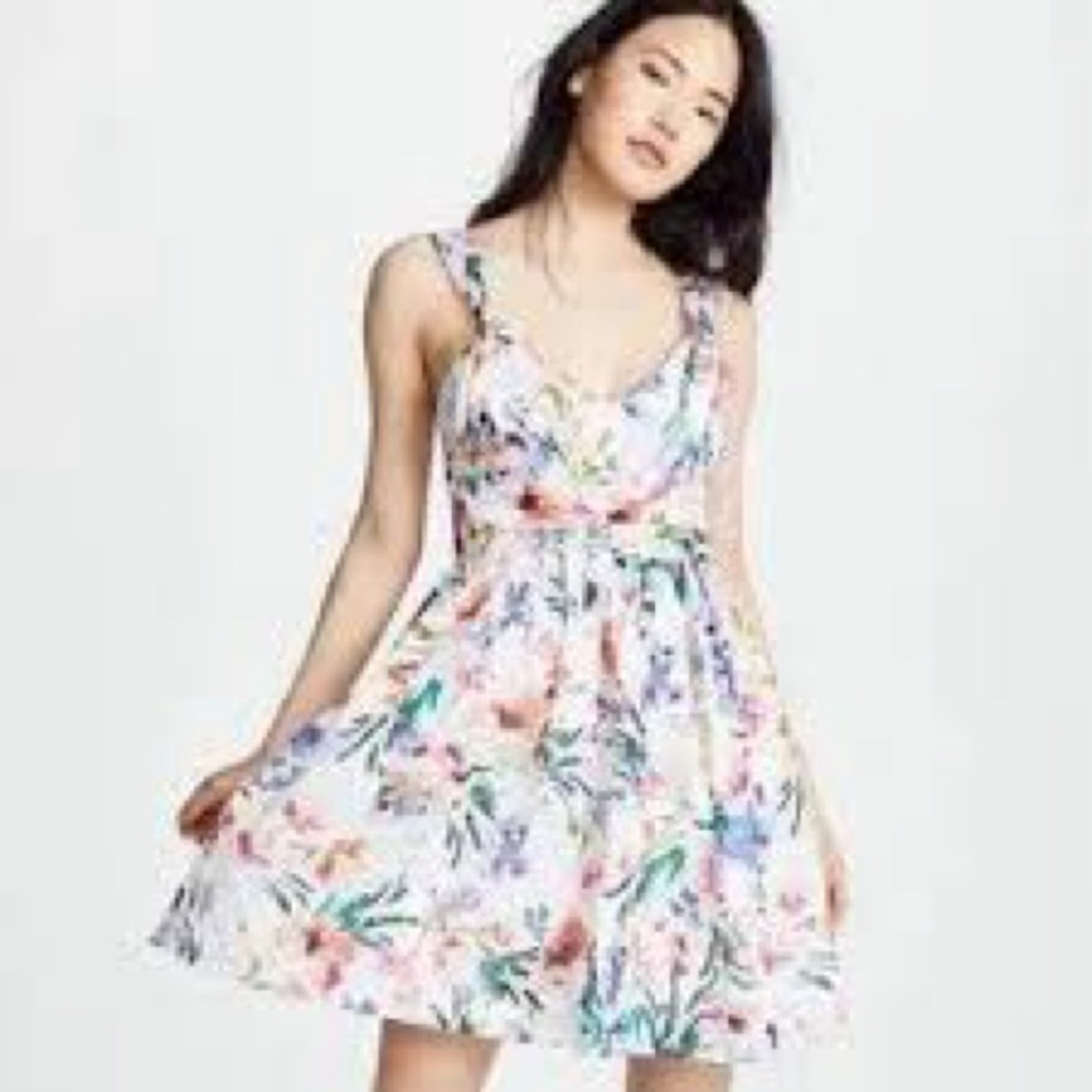 Amanda Uprichard Floral Mini Dress - Multicolor